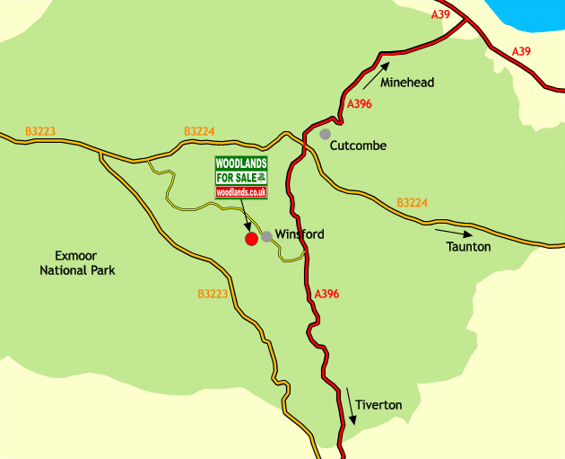 Click to view a full-size version Blackmoor Wood - SOLD map