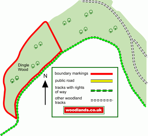 Dingle Wood map