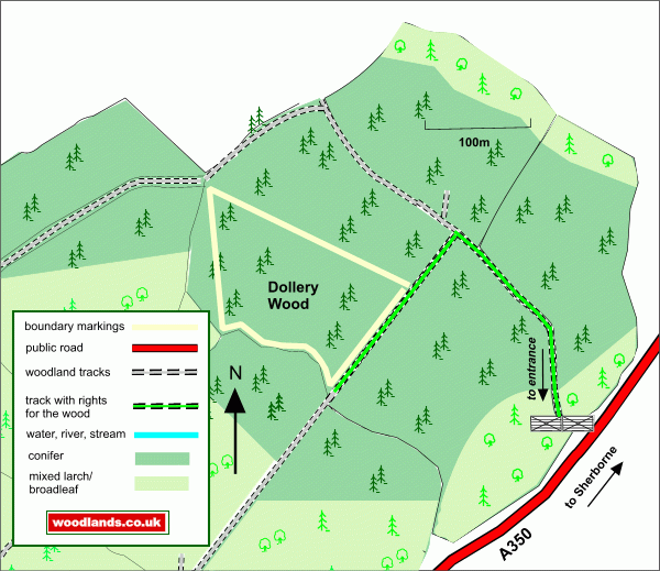 Dollery Wood - SOLD map