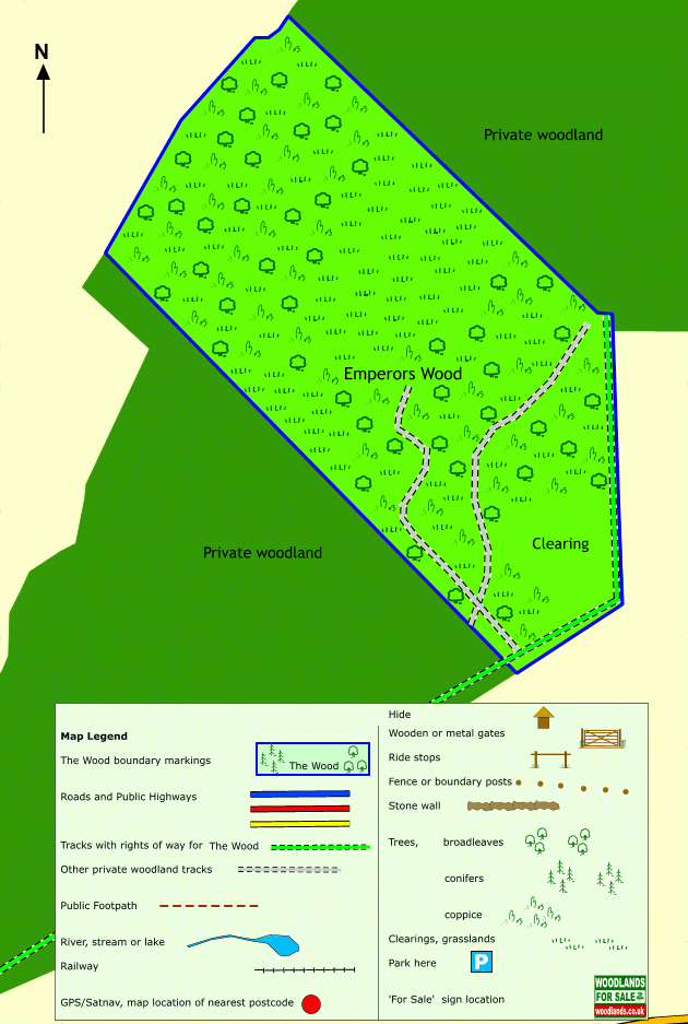 Emperors Wood map