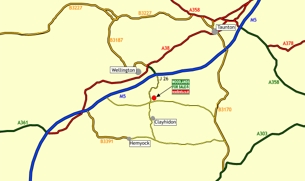 Click to view a full-size version Hawthorne Wood - SOLD map