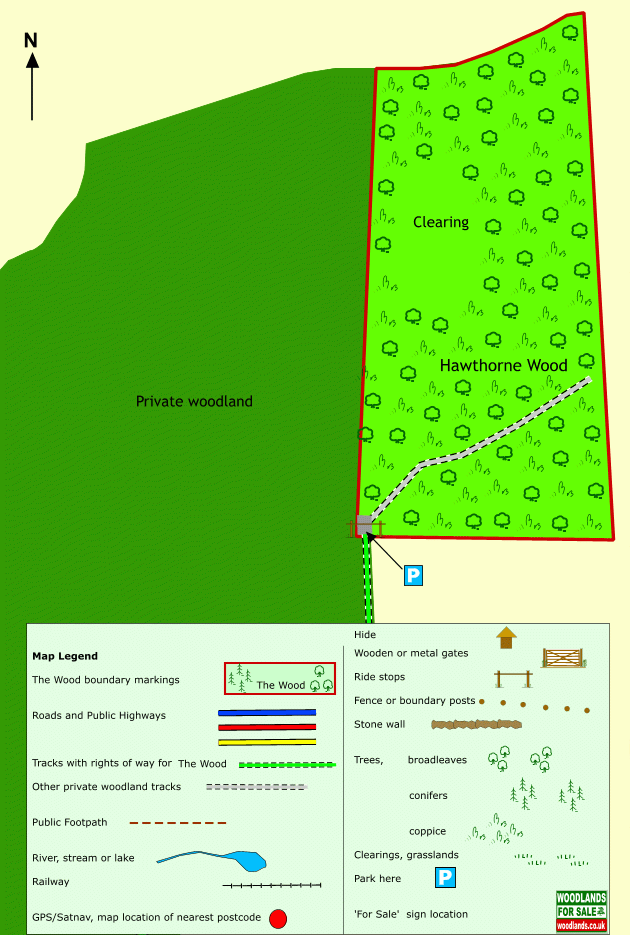 Hawthorne Wood - SOLD map