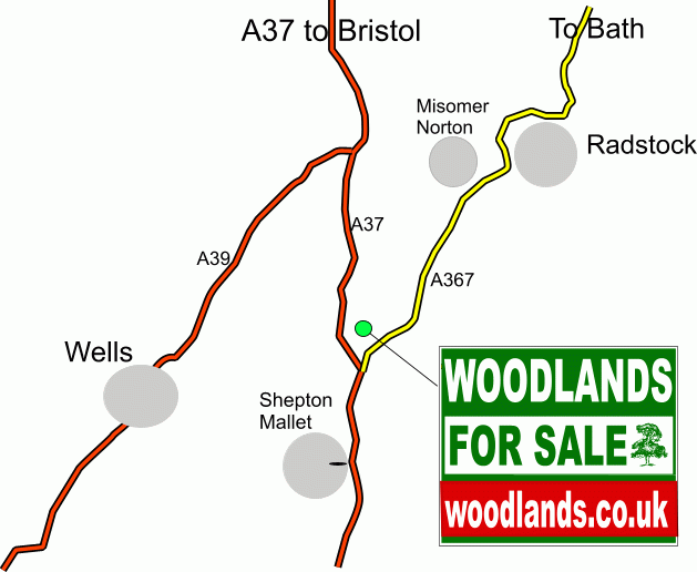 Lapwing Wood - SOLD map