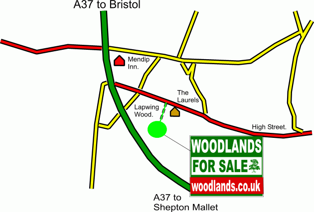 Lapwing Wood - SOLD map