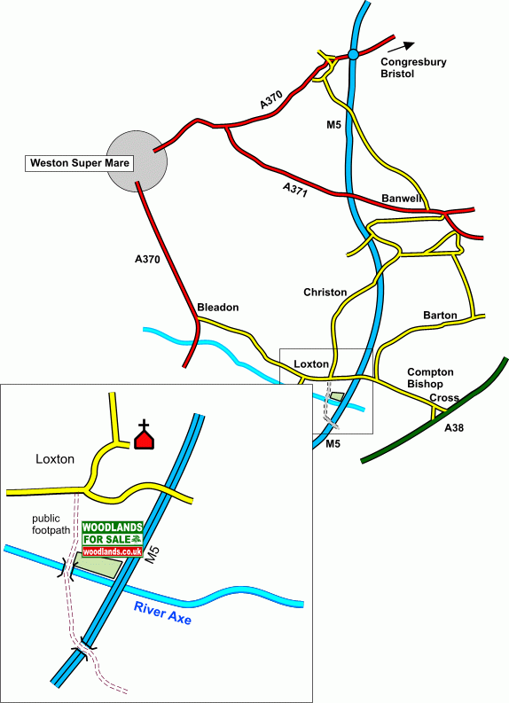 Click to view a full-size version Lox Yeo Meadow Paddock - SOLD map