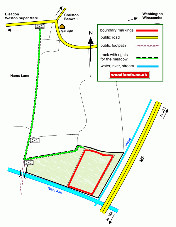 Lox Yeo Meadow Paddock - SOLD map