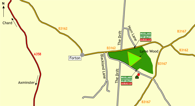Lyme Wood - SOLD map