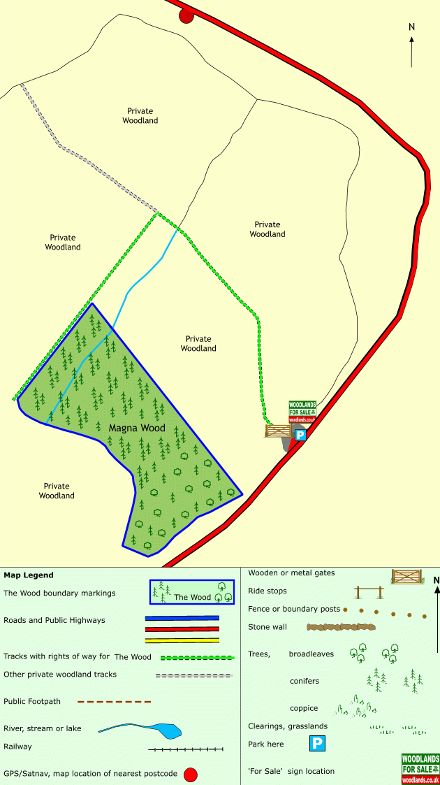 Magna Wood - SOLD map
