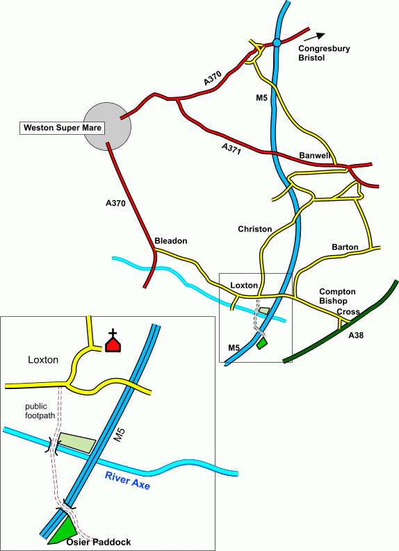Osier Paddock - SOLD map