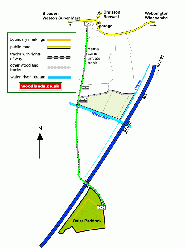 Osier Paddock - SOLD map