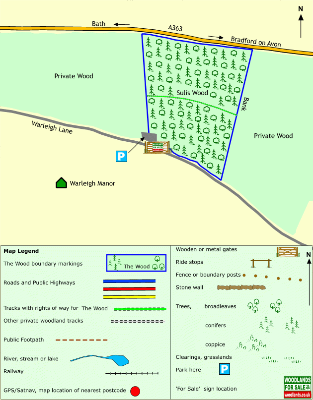 Sulis Wood - SOLD map