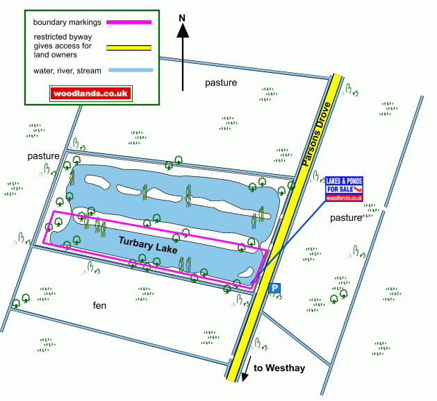 Turbary Lake map