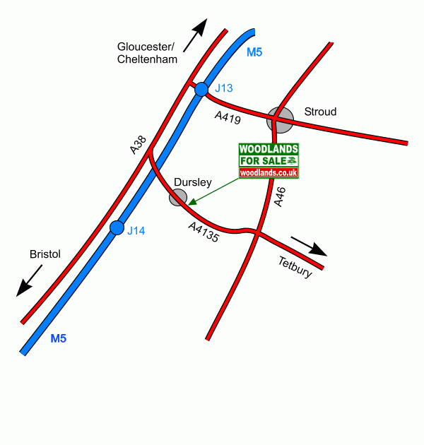 Walton Wood - SOLD map