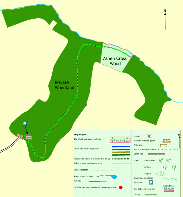 Click to view a full-size version Ashen Cross Wood map