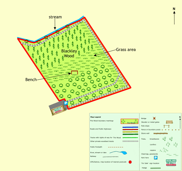 Blackley Wood - SOLD map