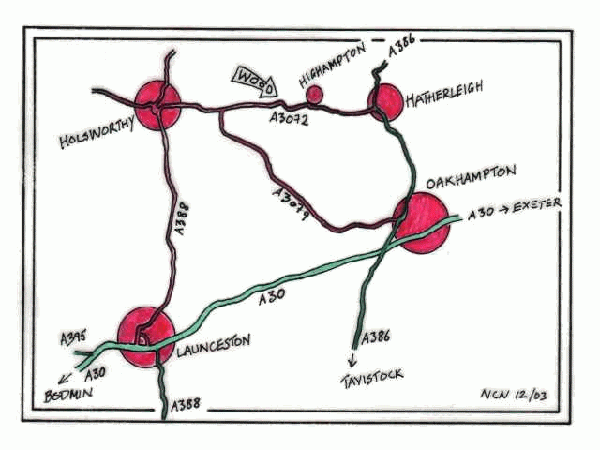 Click to view a full-size version Kingsmoor Wood - SOLD map