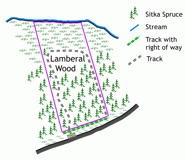 Lamberal Wood map