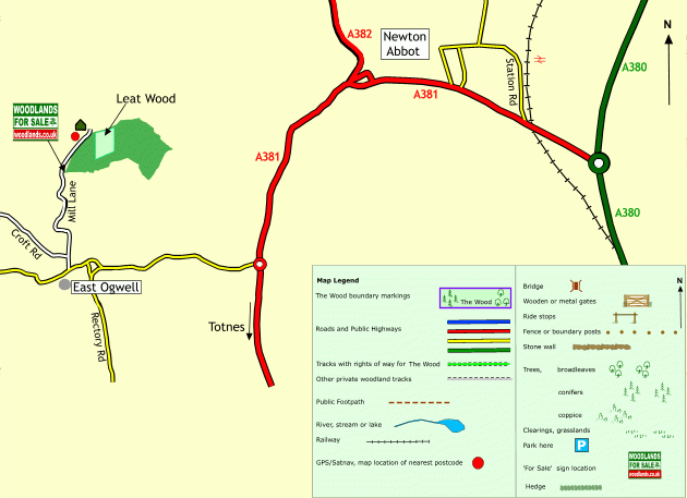 Leat Wood map