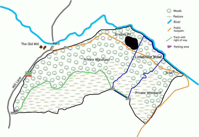 Limestone Wood - SOLD map