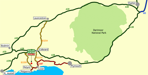 Click to view a full-size version Milcombe Wood - SOLD map