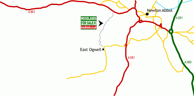 Click to view a full-size version Ogwell Meadow - SOLD map