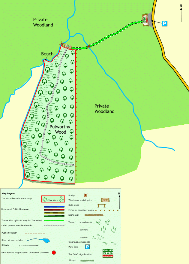 Pulworthy Wood - SOLD map