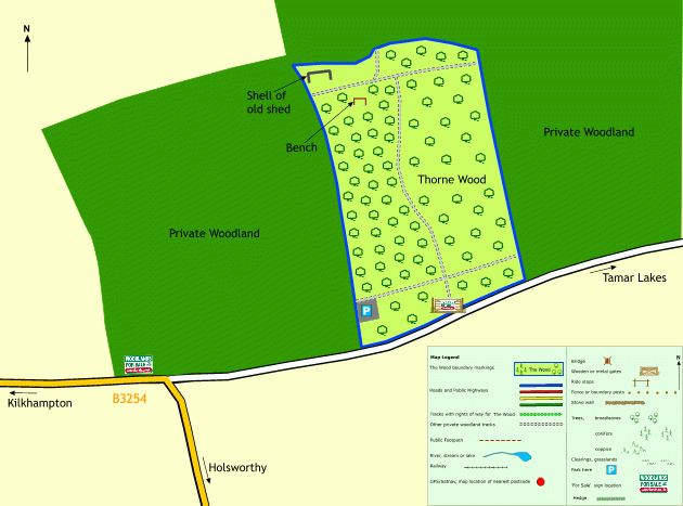Thorne Wood map