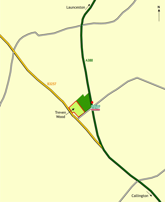 Click to view a full-size version Treven Wood - SOLD map