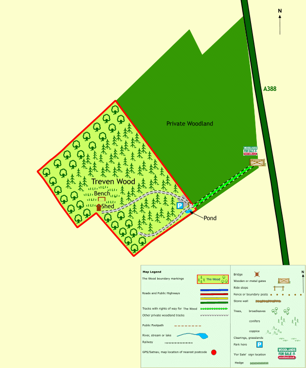Treven Wood - SOLD map
