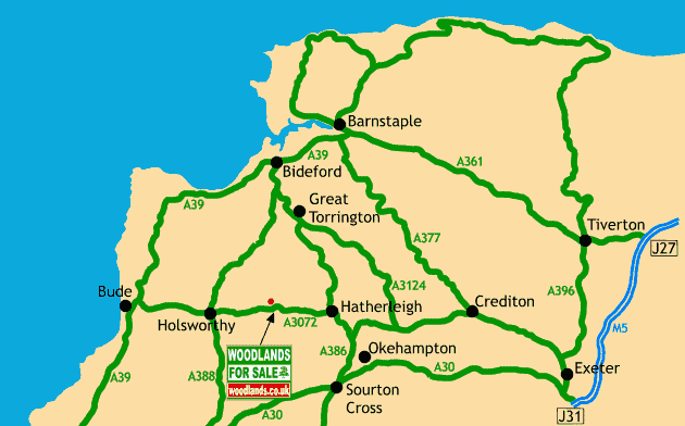 Click to view a full-size version Winnie's Wood - SOLD map
