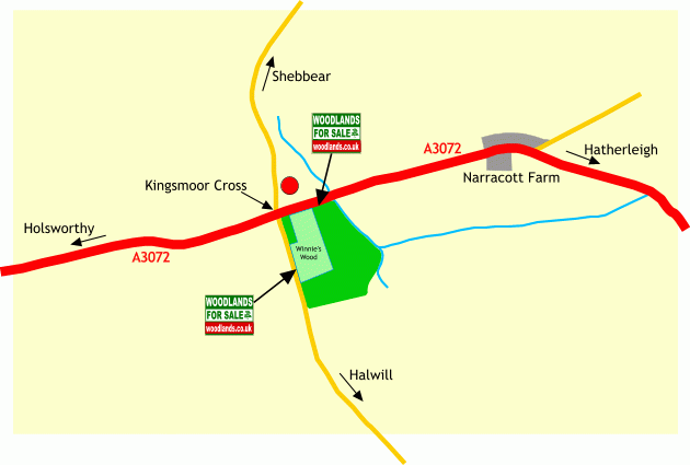 Click to view a full-size version Winnie's Wood - SOLD map