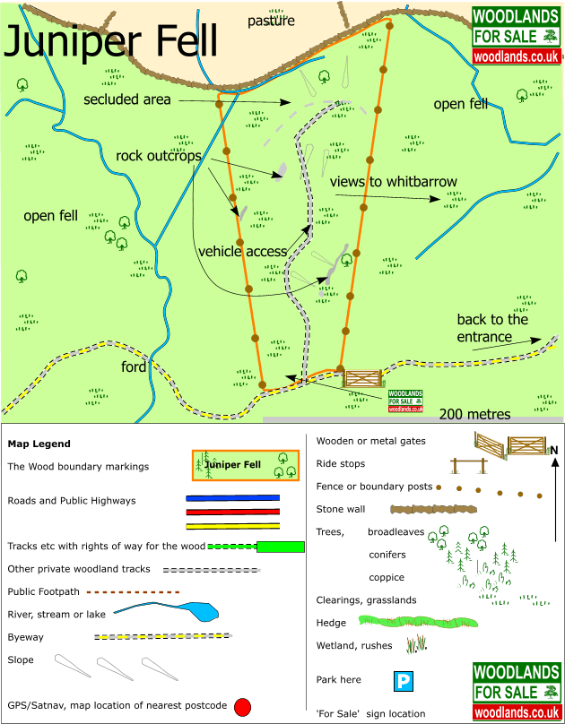 Juniper Fell - SOLD map