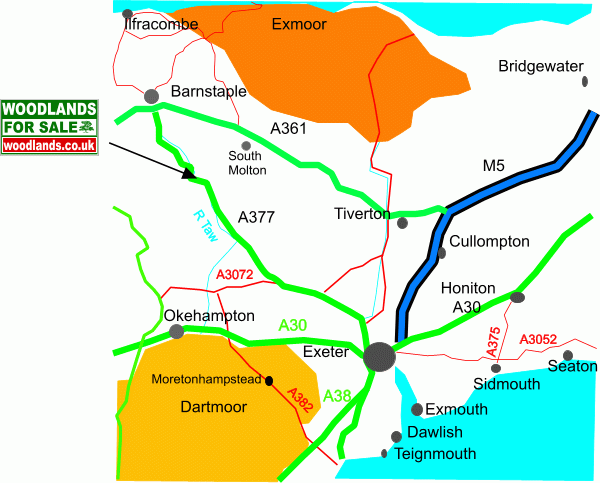 Abbots Hill Wood - SOLD map