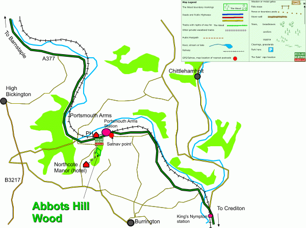 Abbots Hill Wood - SOLD map