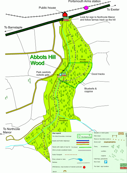 Abbots Hill Wood - SOLD map