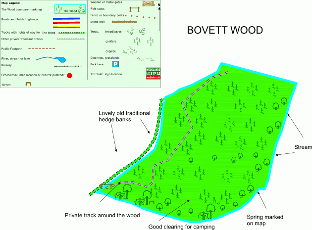 Bovett Wood map