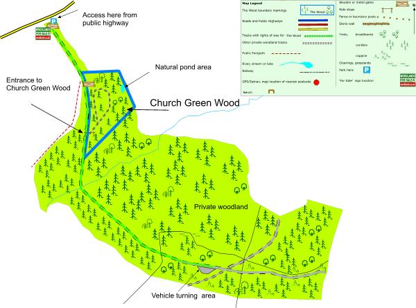 Click to view a full-size version Church Green Wood - SOLD map