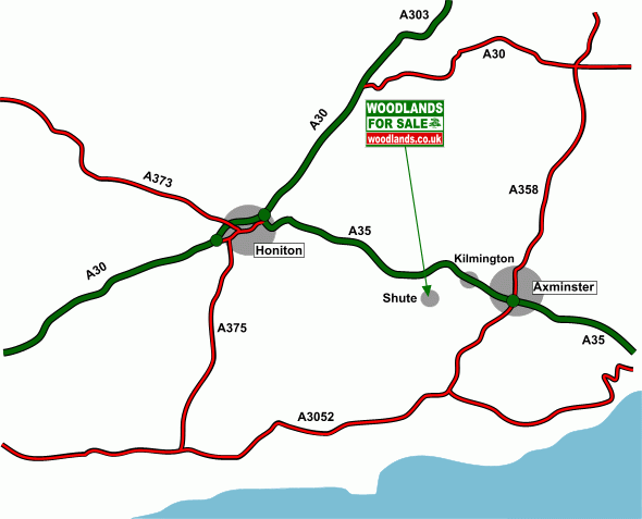 Click to view a full-size version Corry wood map