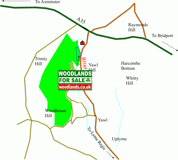 Click to view a full-size version Dene Wood map