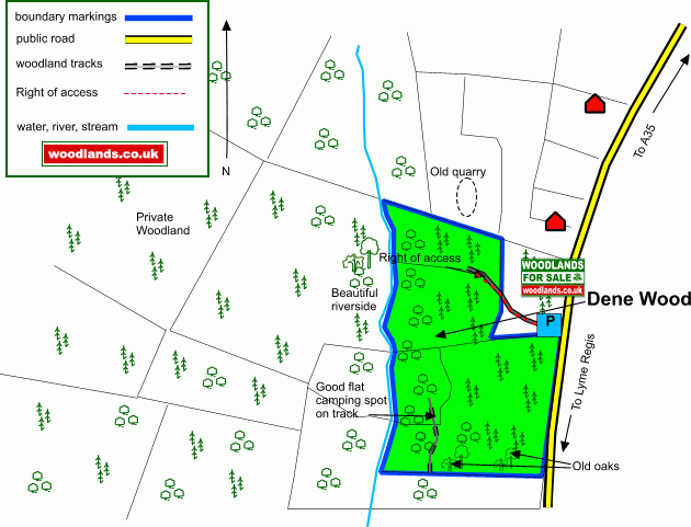 Dene Wood map
