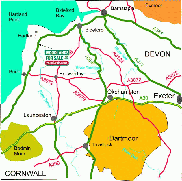 Click to view a full-size version Embury Wood map