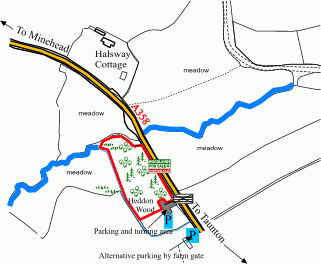 Heddon wood - SOLD map