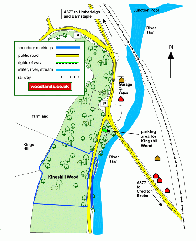 Kingshill Wood - SOLD map