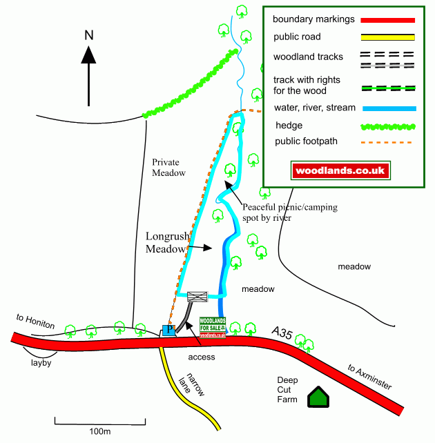 Longrush meadow map