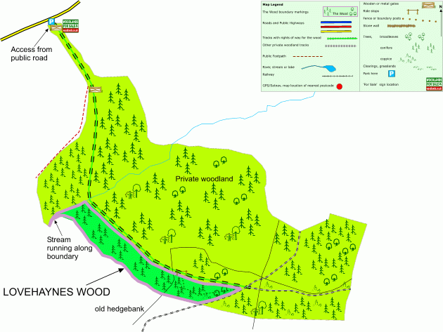 Click to view a full-size version Lovehaynes Wood - SOLD map