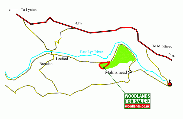 Click to view a full-size version Lyn Wood - SOLD map