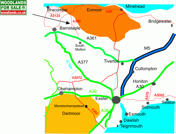 Click to view a full-size version Okewill Wood - SOLD map