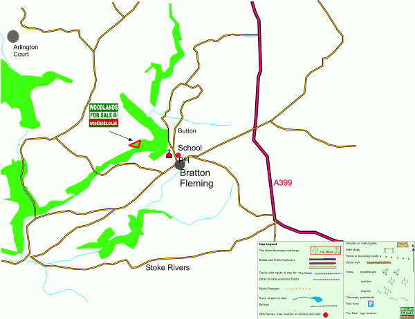 Click to view a full-size version Okewill Wood - SOLD map