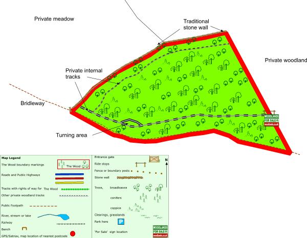 Okewill Wood - SOLD map