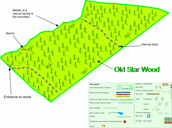 Old Star Wood - SOLD map